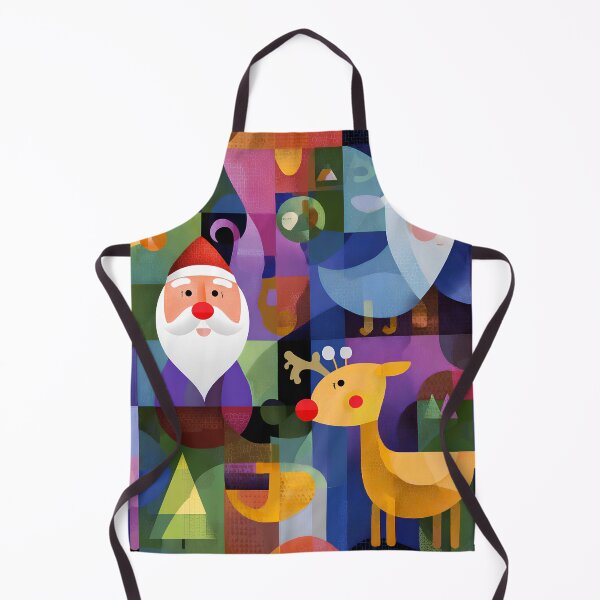 Item preview, Christmas Santa Claus And Reindeer Folk Art Designs   designed and sold by DEC02.