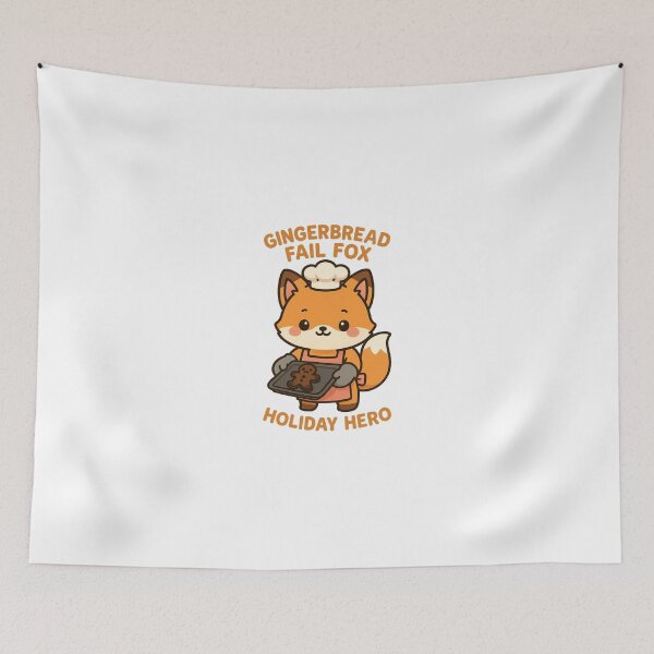 Item preview, Gingerbread Fail Kawaii Fox Christmas designed and sold by TwillTees.