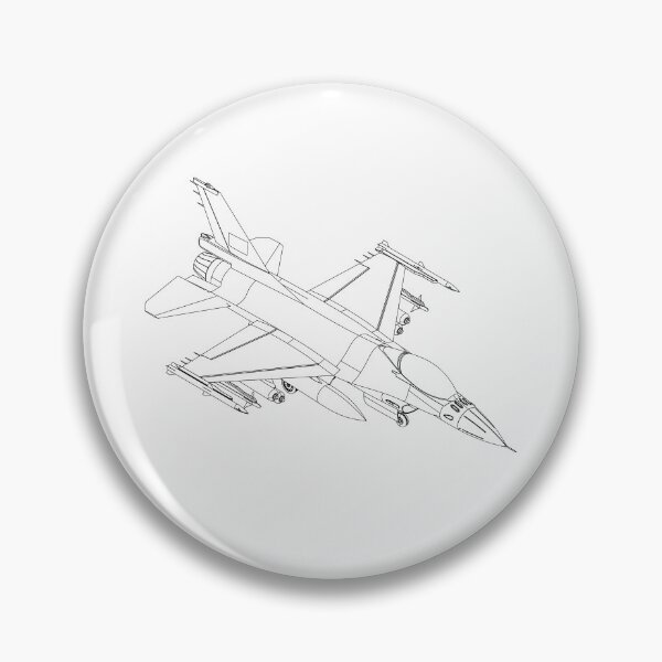 Item preview, F-16 Fighting Falcon Blueprint (top down) – Fighter Jet Technical Line Art Aviation Poster designed and sold by Richies3D.