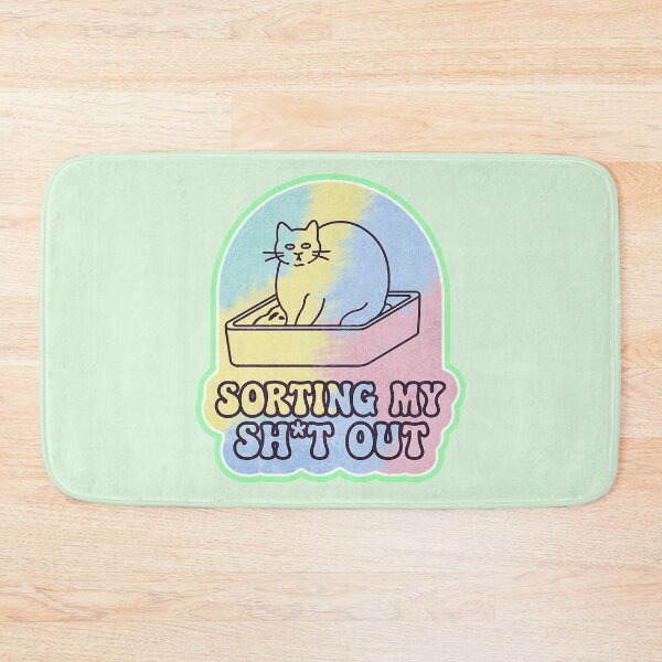 Item preview, Sorting my Sh*t Out Funny Cat  designed and sold by SarcasticNebula.
