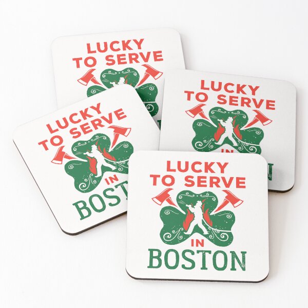Item preview, Boston Firefighter St. Patrick's Day Lucky to Serve designed and sold by jaygo.