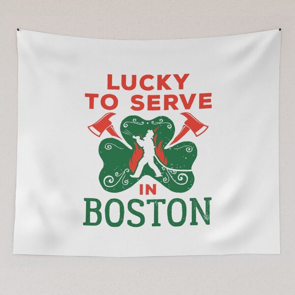 Item preview, Boston Firefighter St. Patrick's Day Lucky to Serve designed and sold by jaygo.