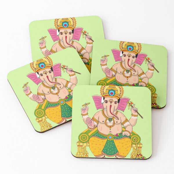 Item preview, Ganesha Pattern – Sacred Elephant God Decorative Design designed and sold by Harshit_Digital_Arts.