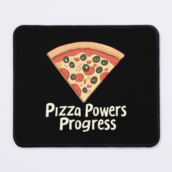 Item preview, Pizza Powers Progress Funny Retro Slice Graphic designed and sold by FWLKIT.