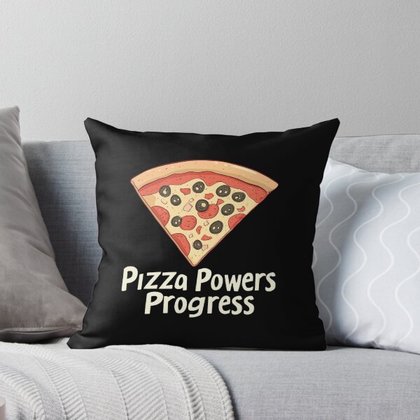 Item preview, Pizza Powers Progress Funny Retro Slice Graphic designed and sold by FWLKIT.