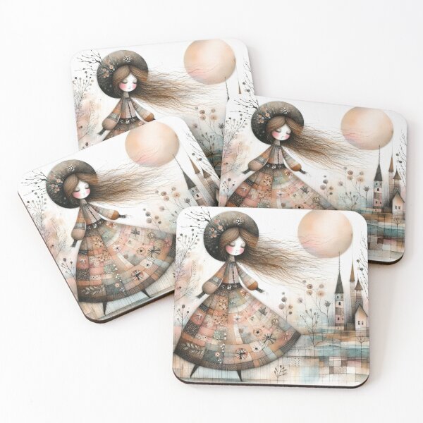Item preview, Contented Girl designed and sold by Beyondnote-Art.