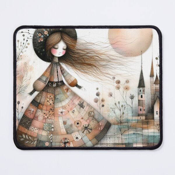 Item preview, Contented Girl designed and sold by Beyondnote-Art.