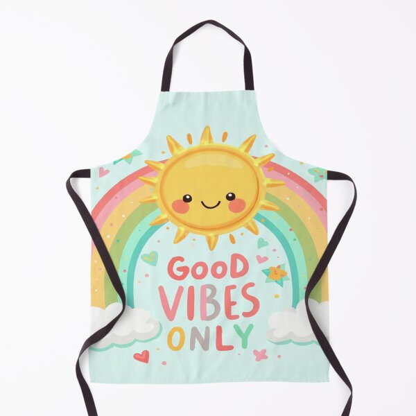 Item preview, Good Vibes Only – Cute Kawaii Sun & Rainbow Design designed and sold by Cristhian Almanza.