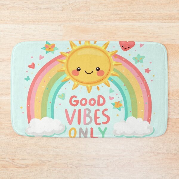 Item preview, Good Vibes Only – Cute Kawaii Sun & Rainbow Design designed and sold by Cristhian Almanza.