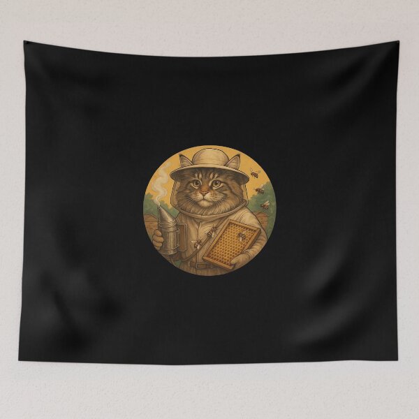 Item preview, Beekeeper Maine Coon Cat designed and sold by Fort Galaxy.