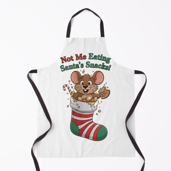 Item preview, XMAS MOUSE Not Me Eating Santa’s Snacks designed and sold by Uglyandcute.