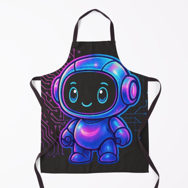 Item preview, Cute Cyberpunk Robot Mascot - Kawaii Tech Sticker designed and sold by jgvisualarts.