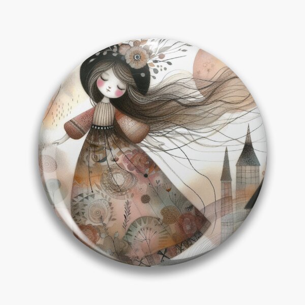Item preview, Contented Girl designed and sold by Beyondnote-Art.