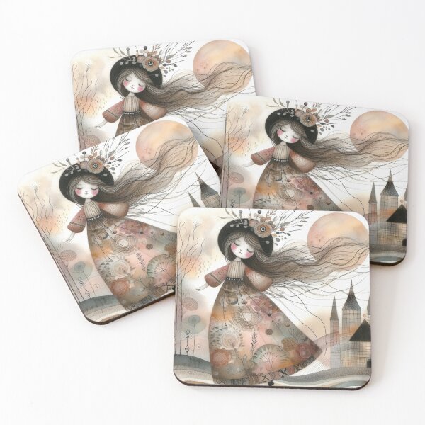 Item preview, Contented Girl designed and sold by Beyondnote-Art.