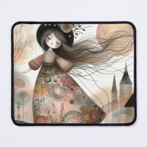 Item preview, Contented Girl designed and sold by Beyondnote-Art.