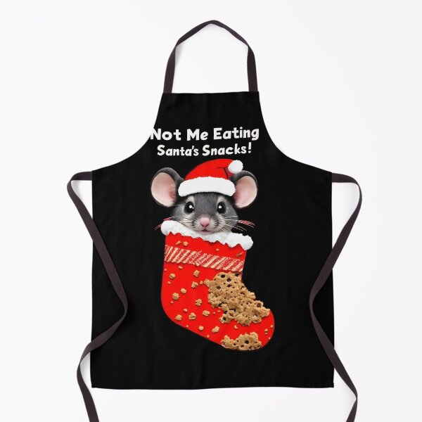 Item preview, XMAS MOUSE Not Me Eating Santa’s Snacks designed and sold by Uglyandcute.