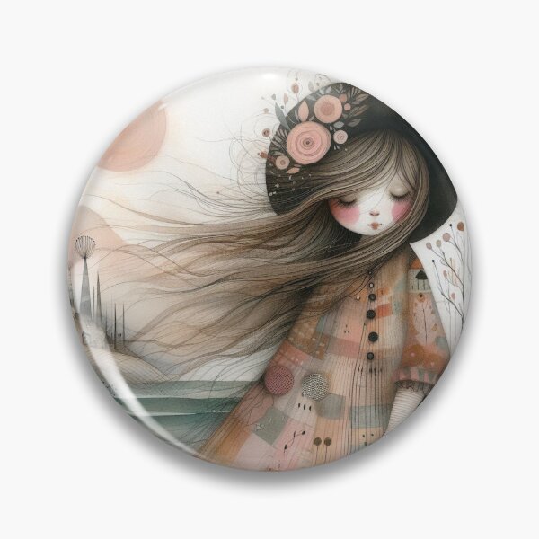 Item preview, Contented Girl designed and sold by Beyondnote-Art.