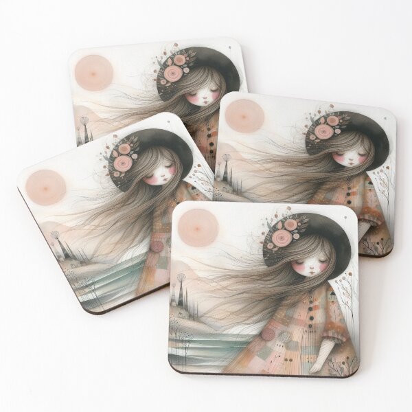 Item preview, Contented Girl designed and sold by Beyondnote-Art.