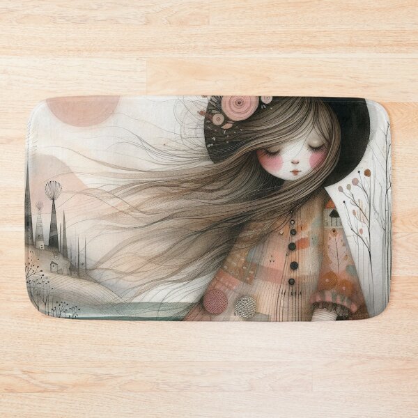 Item preview, Contented Girl designed and sold by Beyondnote-Art.