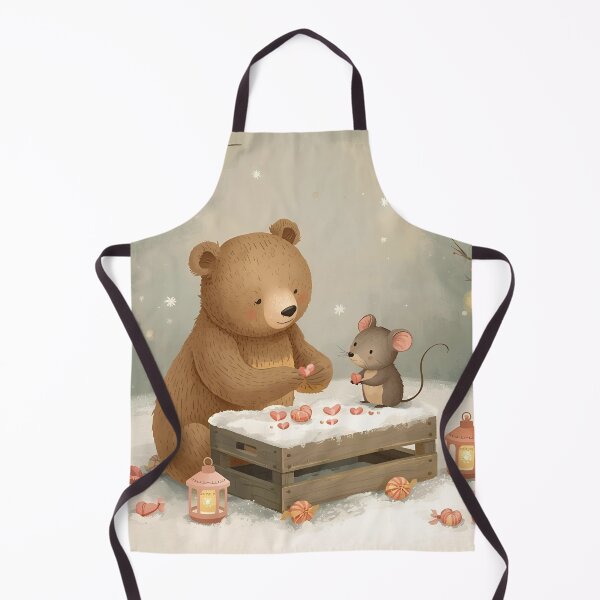 Item preview, Valentine’s Bear & Mouse Couple • Whimsical Heart Candy Prep Art designed and sold by WildlifeWhimsy.