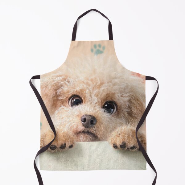 Item preview, Miniature Poodle Peeking over Wall 01 designed and sold by Elisabeth Lucas.