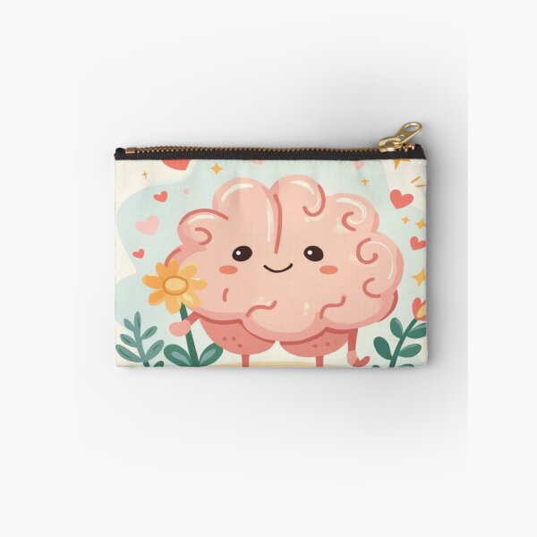 Item preview, Cute Kawaii Brain – Positive Mind & Self-Love Illustration designed and sold by Cristhian Almanza.