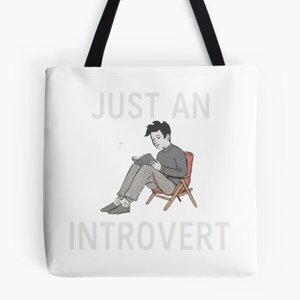 Item preview, Just an Introvert Cozy Illustration designed and sold by RED-MOUSE.
