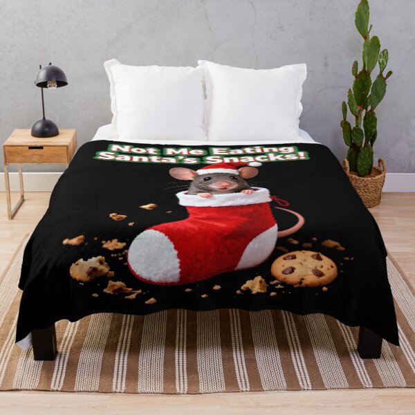 Item preview, XMAS MOUSE Not Me Eating Santa’s Snacks designed and sold by Uglyandcute.