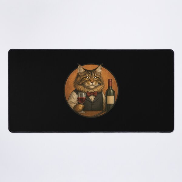 Item preview, The Fluffy Wine Steward designed and sold by Fort Galaxy.