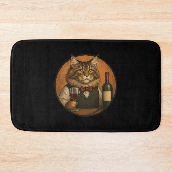 Item preview, The Fluffy Wine Steward designed and sold by Fort Galaxy.
