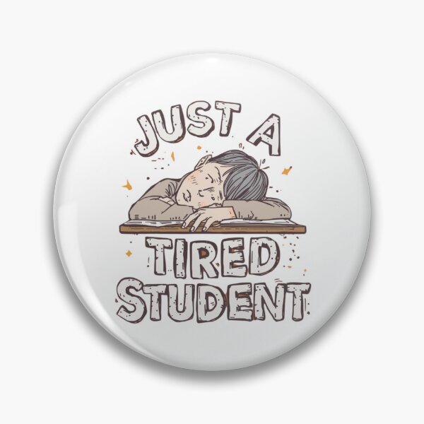 Item preview, Just a Tired Student Illustration designed and sold by RED-MOUSE.