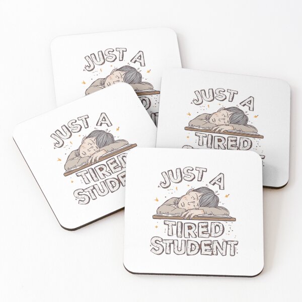 Item preview, Just a Tired Student Illustration designed and sold by RED-MOUSE.