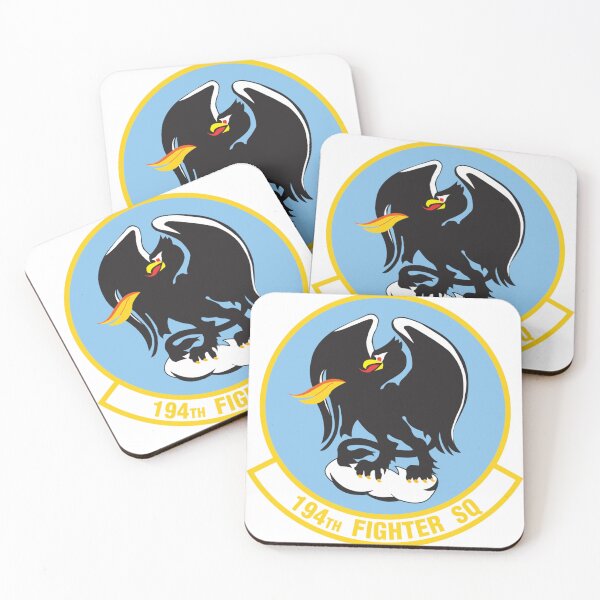 Item preview, 194th Fighter Squadron Patch - Black Eagle and Flame Insignia designed and sold by CharlieDesings.