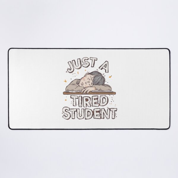 Item preview, Just a Tired Student Illustration designed and sold by RED-MOUSE.