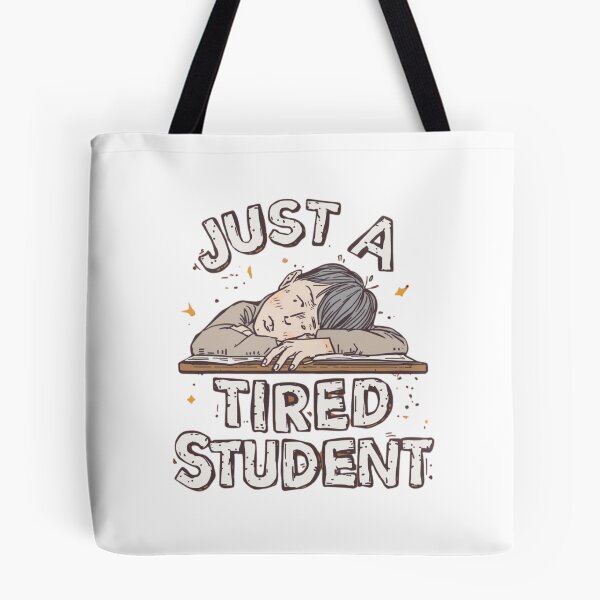 Item preview, Just a Tired Student Illustration designed and sold by RED-MOUSE.