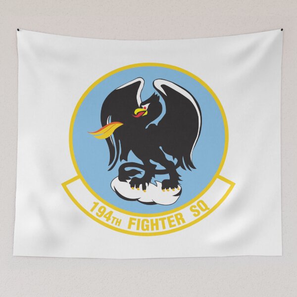 Item preview, 194th Fighter Squadron Patch - Black Eagle and Flame Insignia designed and sold by CharlieDesings.