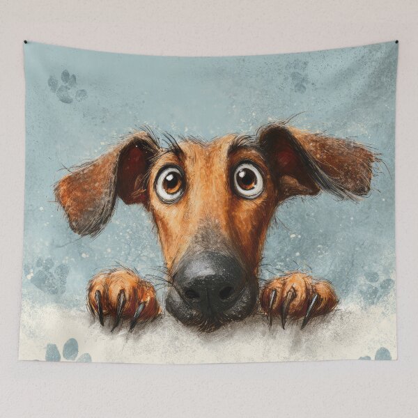 Item preview, Pharao Hound Peeking over Wall 01 designed and sold by Elisabeth Lucas.