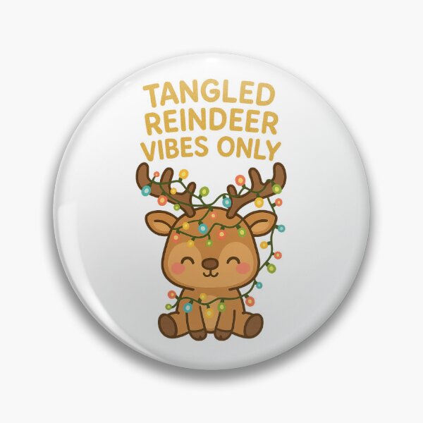 Item preview, Tangled Reindeer Kawaii Christmas designed and sold by TwillTees.