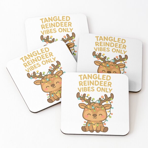 Item preview, Tangled Reindeer Kawaii Christmas designed and sold by TwillTees.