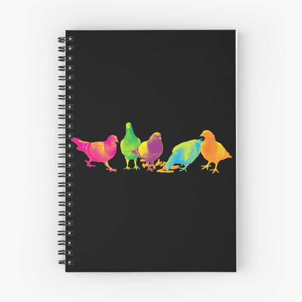 Item preview, Neon pigeons designed and sold by BlackSwanArt.