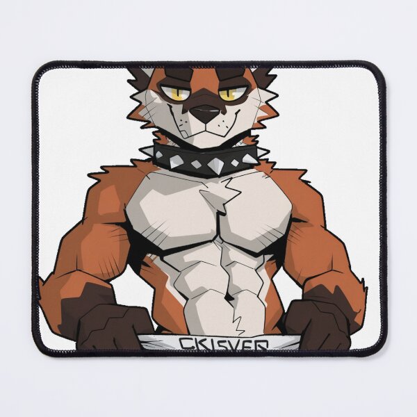 Item preview, Muscular Punk Fox Teasing In Black Boxers designed and sold by KaMow.