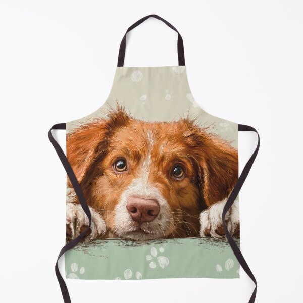 Item preview, Nova Scotia Retriever Peeking over Wall 01 designed and sold by Elisabeth Lucas.