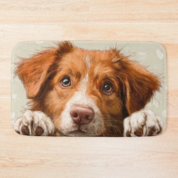 Item preview, Nova Scotia Retriever Peeking over Wall 01 designed and sold by Elisabeth Lucas.