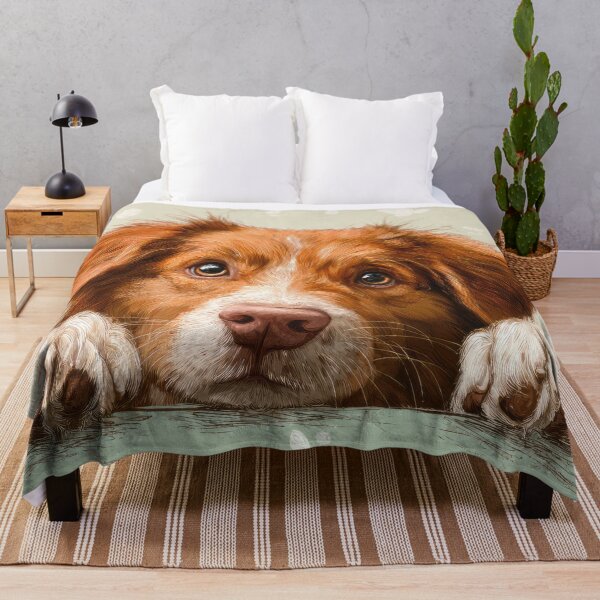 Item preview, Nova Scotia Retriever Peeking over Wall 01 designed and sold by Elisabeth Lucas.