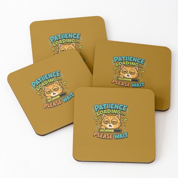 Item preview, Brown Cat Patience Loading Wait Calm Color Harmony designed and sold by Kony83.