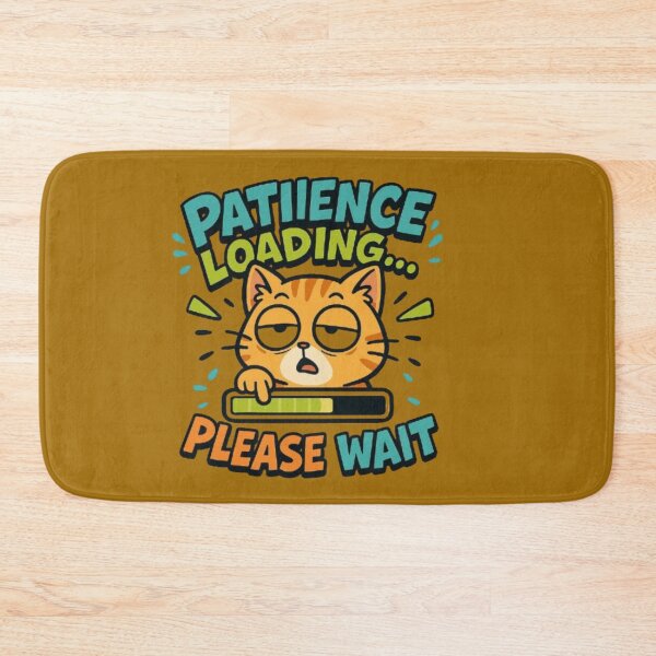 Item preview, Brown Cat Patience Loading Wait Calm Color Harmony designed and sold by Kony83.