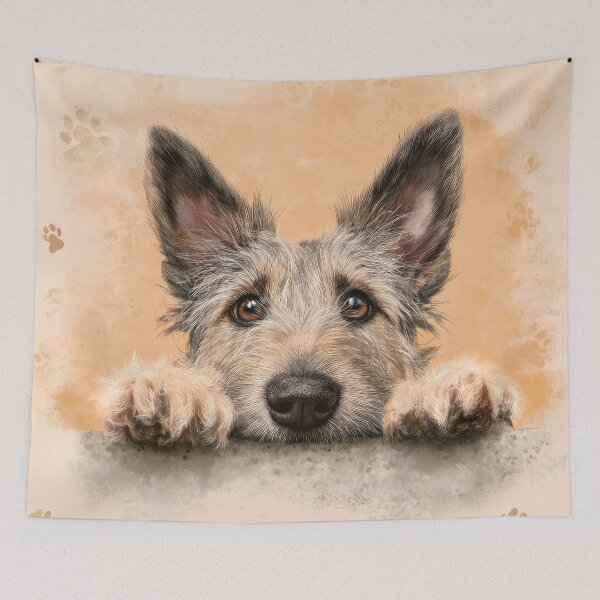 Item preview, Picardy Shepherd Peeking overWall 01 designed and sold by Elisabeth Lucas.