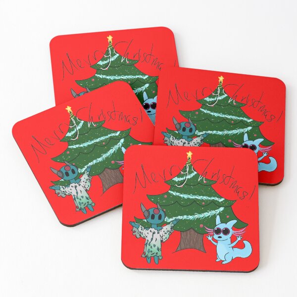 Item preview, Merry Christmas tree and cartoon creatures designed and sold by Rosefurn.