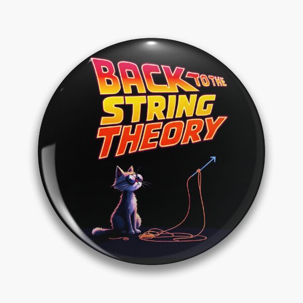 Item preview, Back to the String Theory Cat, designed for black fabrics designed and sold by SteadyRolling.