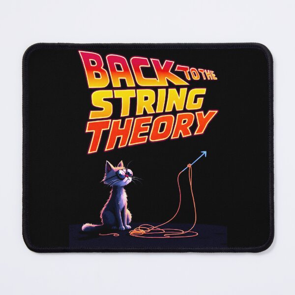 Item preview, Back to the String Theory Cat, designed for black fabrics designed and sold by SteadyRolling.
